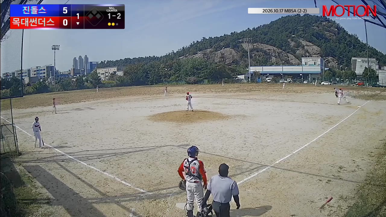 배민재(2번, 목대썬더스) 3루타 클립 | vs 진돌스 | 10/17 (2구장)