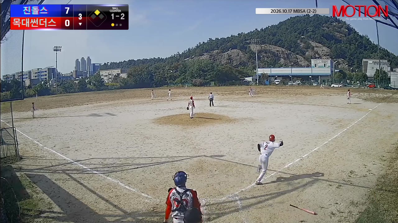 배민재(2번, 목대썬더스) 2루타 클립 | vs 진돌스 | 10/17 (2구장)