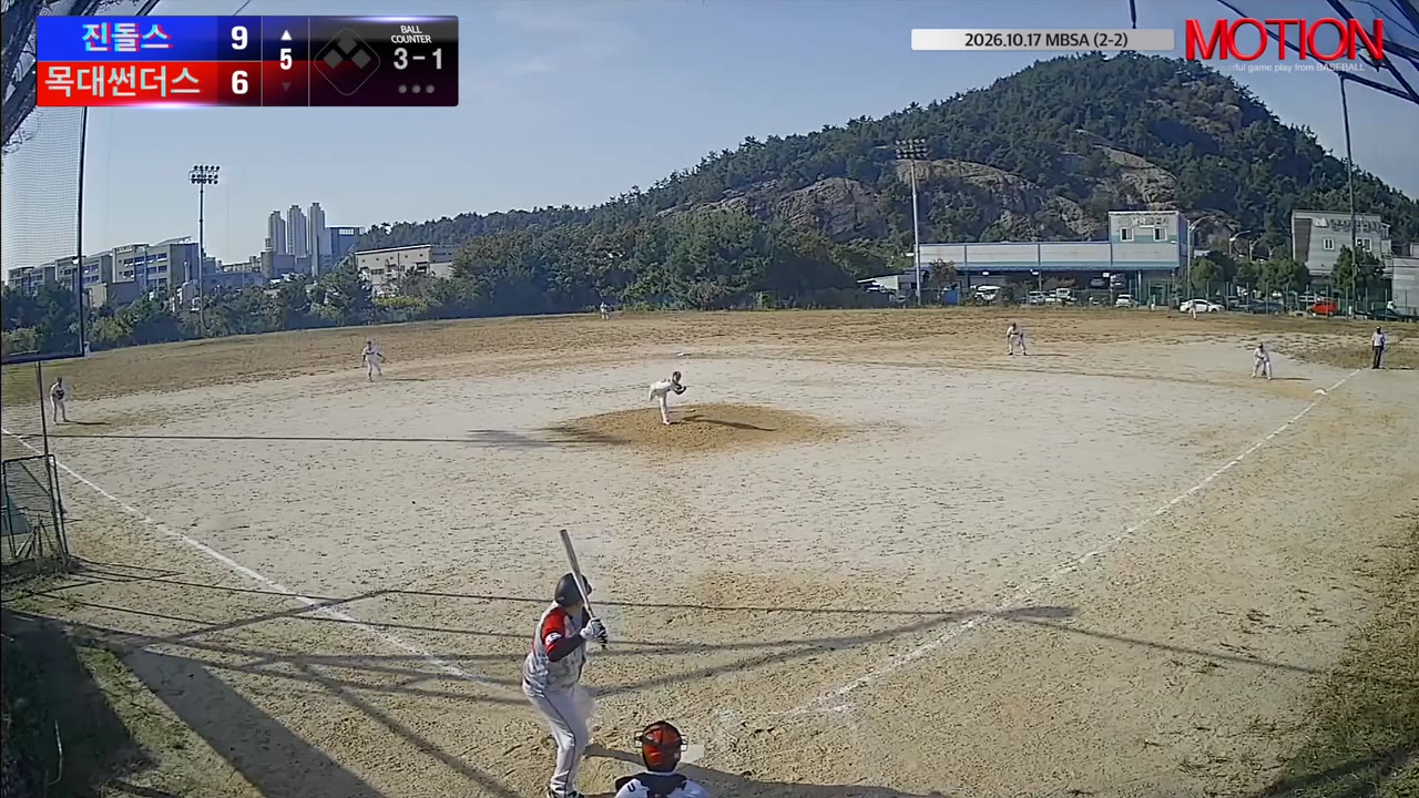 서정필(518번, 진돌스) 볼넷 클립 | vs 목대썬더스 | 10/17 (2구장)