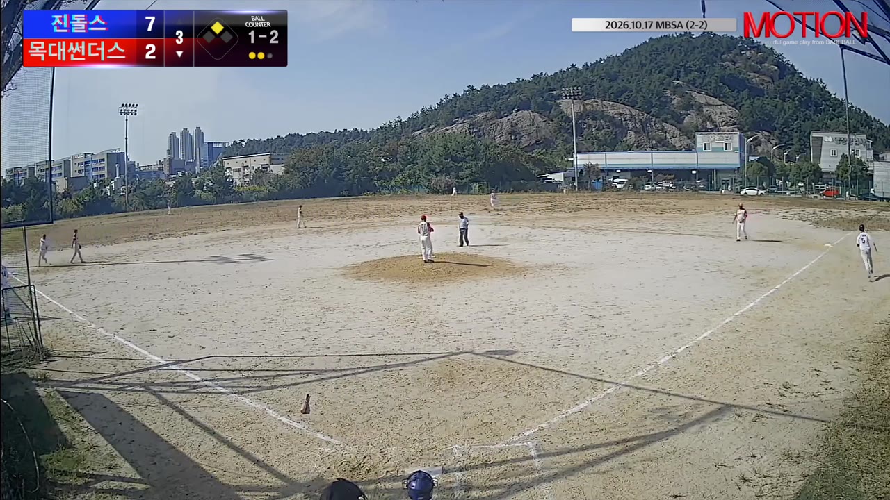 박민준(17번, 목대썬더스) 2루타 클립 | vs 진돌스 | 10/17 (2구장)