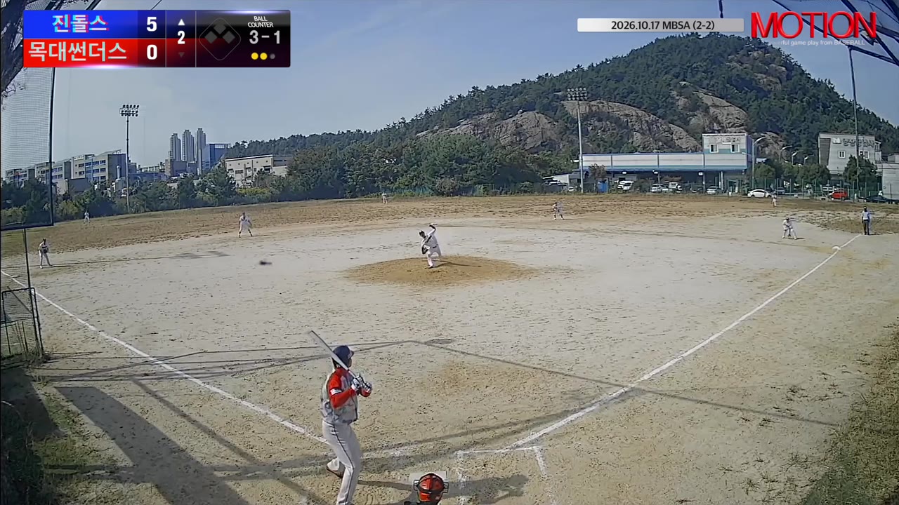 김진원(0번, 진돌스) 볼넷 클립 | vs 목대썬더스 | 10/17 (2구장)