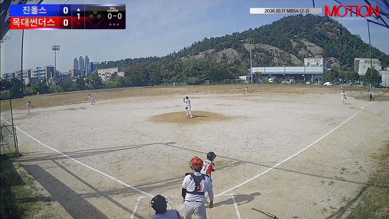 김민창(71번, 진돌스) 1루타 클립 | vs 목대썬더스 | 10/17 (2구장)