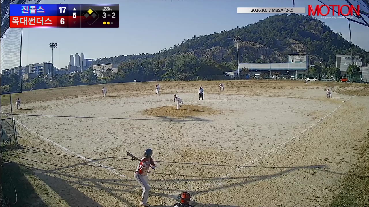 임성진(29번, 진돌스) 볼넷 클립 | vs 목대썬더스 | 10/17 (2구장)