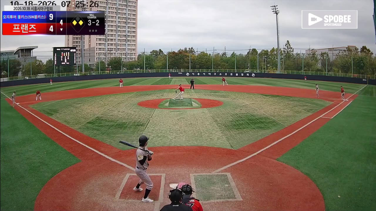 장대한(4번, 프랜즈) 볼넷 클립 | vs 오지투어 몽키스(SN몽키스) | 10/18 (소망야구장)