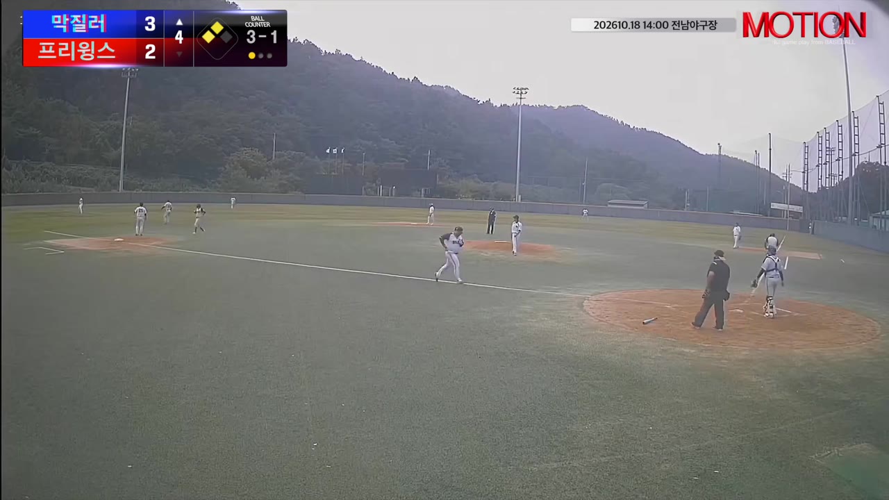 김승재(66번, 막질러) 1루타 클립 | vs 프리윙스 | 10/18 (전남야구장)