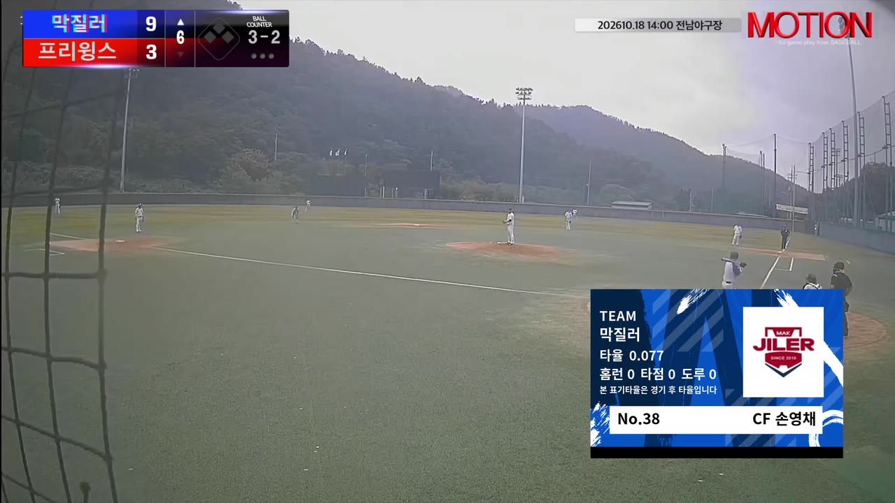 손영채(38번, 막질러) 실책 클립 | vs 프리윙스 | 10/18 (전남야구장)