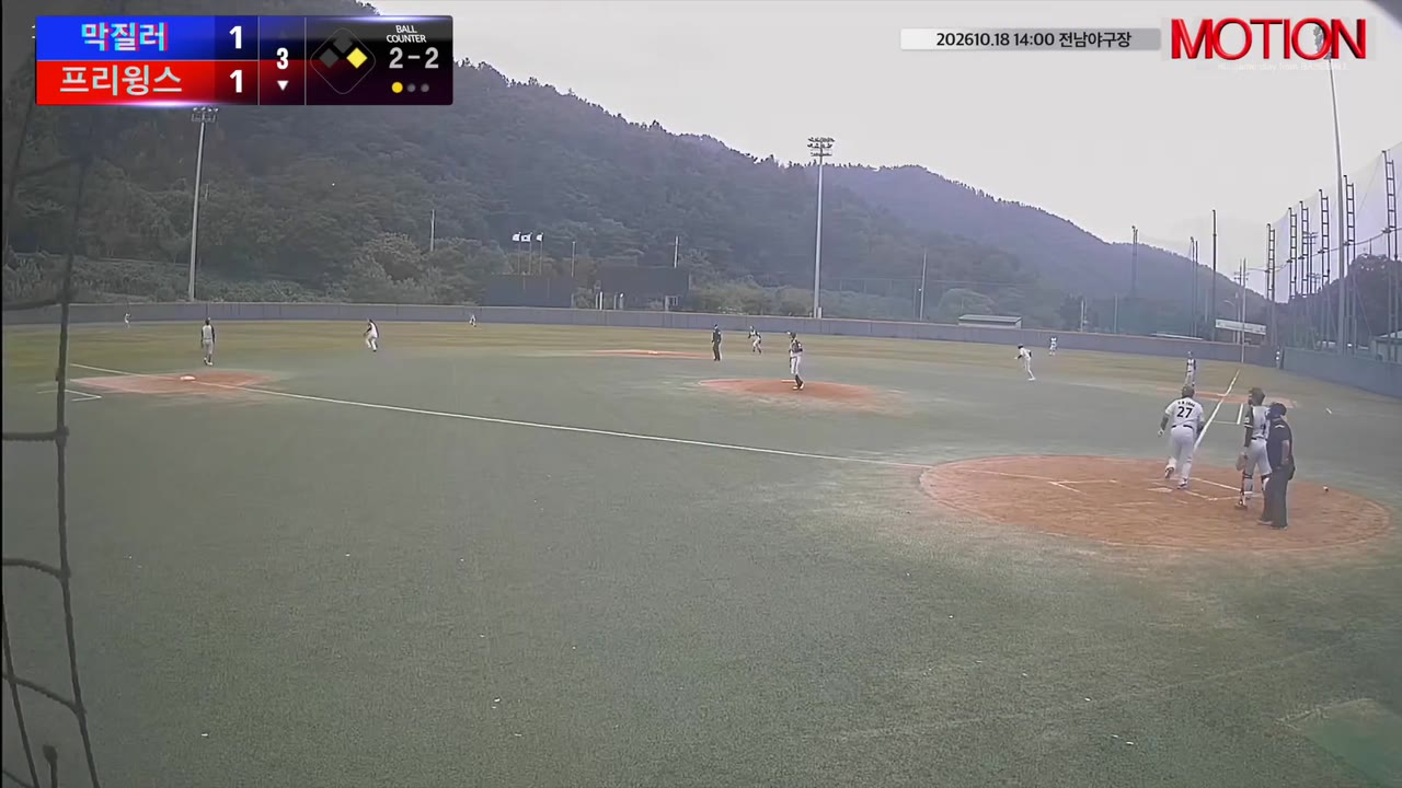 양윤원(27번, 프리윙스) 1루타 클립 | vs 막질러 | 10/18 (전남야구장)