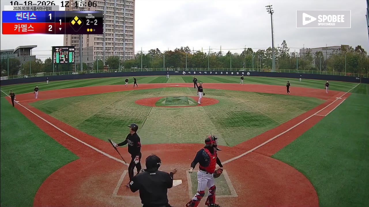 카멜스, 5점 열세 뒤 3회 6득점 역전…썬더스에 10-8 승리