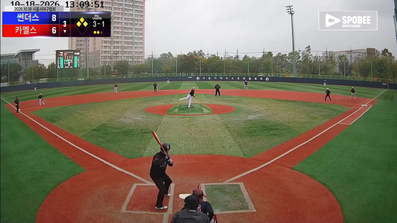 김동기(35번, 카멜스) 볼넷 클립 | vs 썬더스 | 10/18 (소망야구장)
