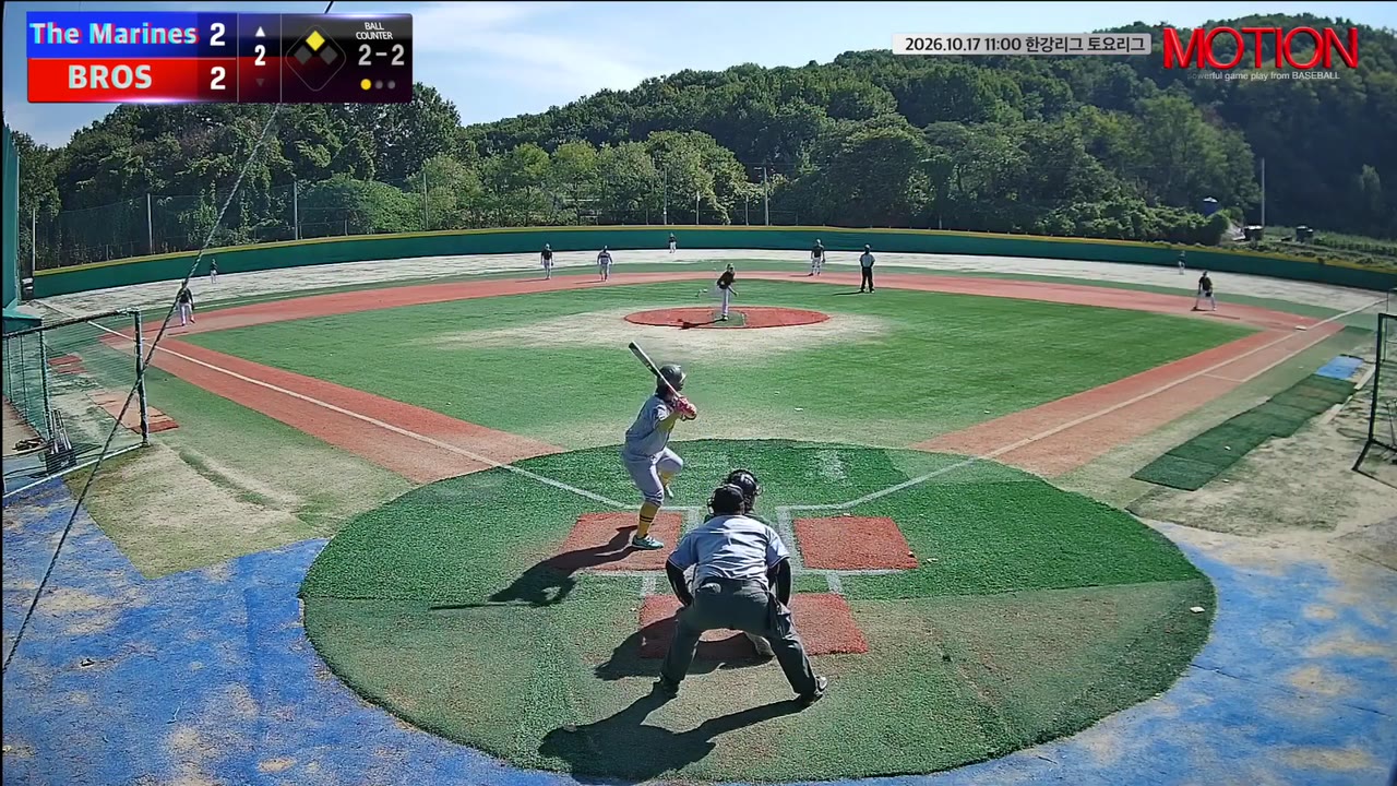 최재원(78번, The Marines) 1루타 클립 | vs BROS | 10/17 (고촌 야구장)