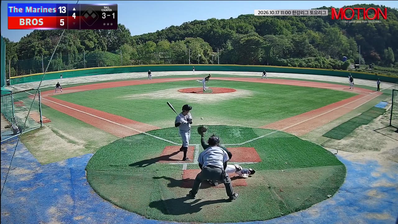 최형진(11번, The Marines) 볼넷 클립 | vs BROS | 10/17 (고촌 야구장)