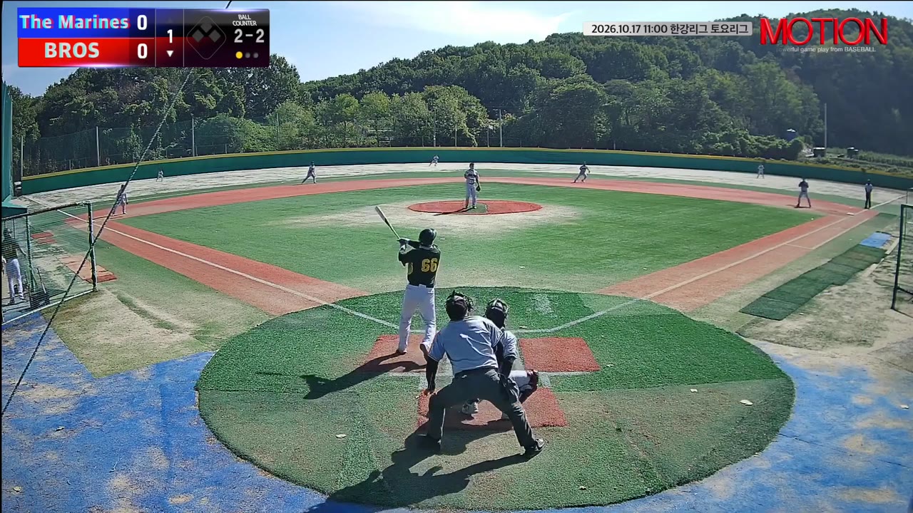 김형종(66번, BROS) 1루타 클립 | vs The Marines | 10/17 (고촌 야구장)