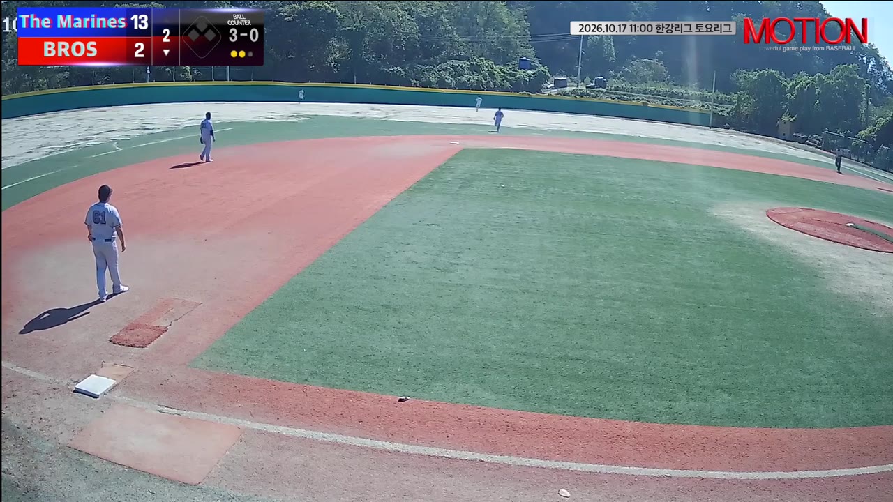 오훈(12번, BROS) 2루타 클립 | vs The Marines | 10/17 (고촌 야구장)