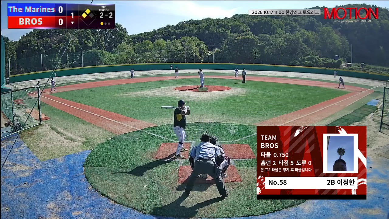 이정한(58번, BROS) 실책 클립 | vs The Marines | 10/17 (고촌 야구장)