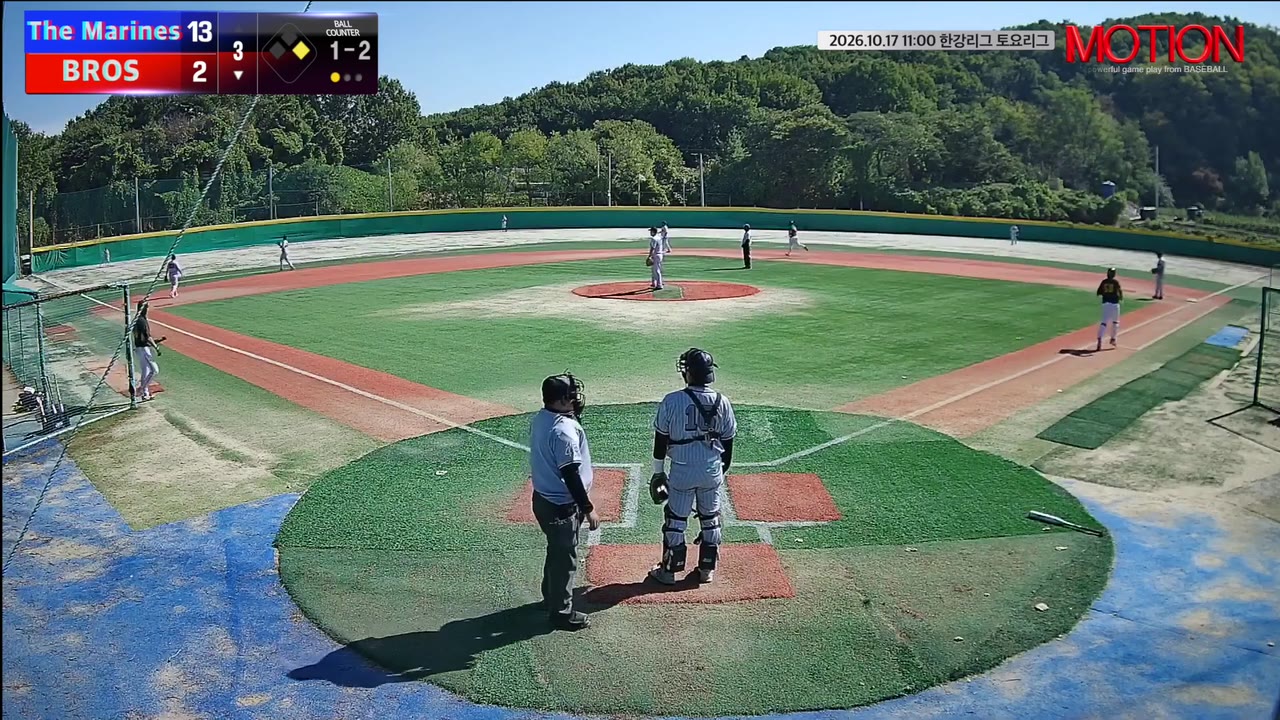 이정한(58번, BROS) 1루타 클립 | vs The Marines | 10/17 (고촌 야구장)