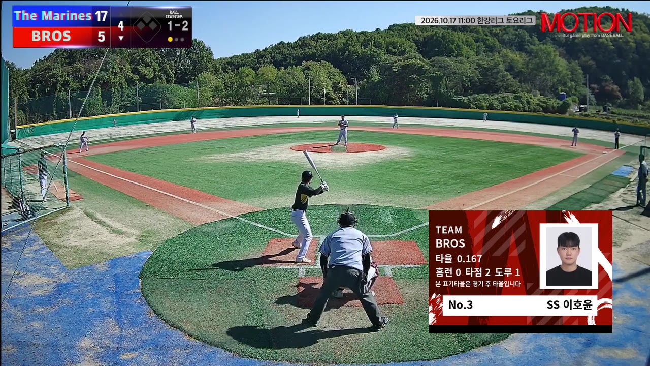 이호윤(3번, BROS) 실책 클립 | vs The Marines | 10/17 (고촌 야구장)