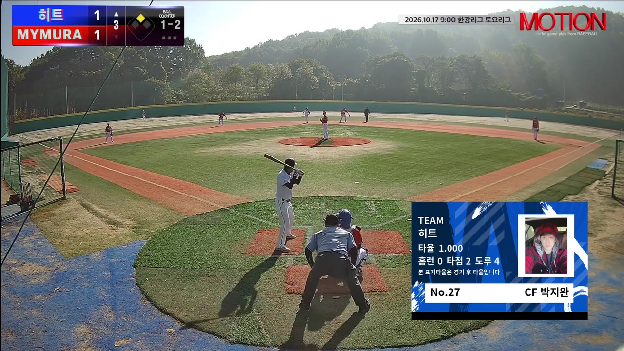 박지완(27번, 히트) 1루타 클립 | vs MYMURA | 10/17 (고촌 야구장)