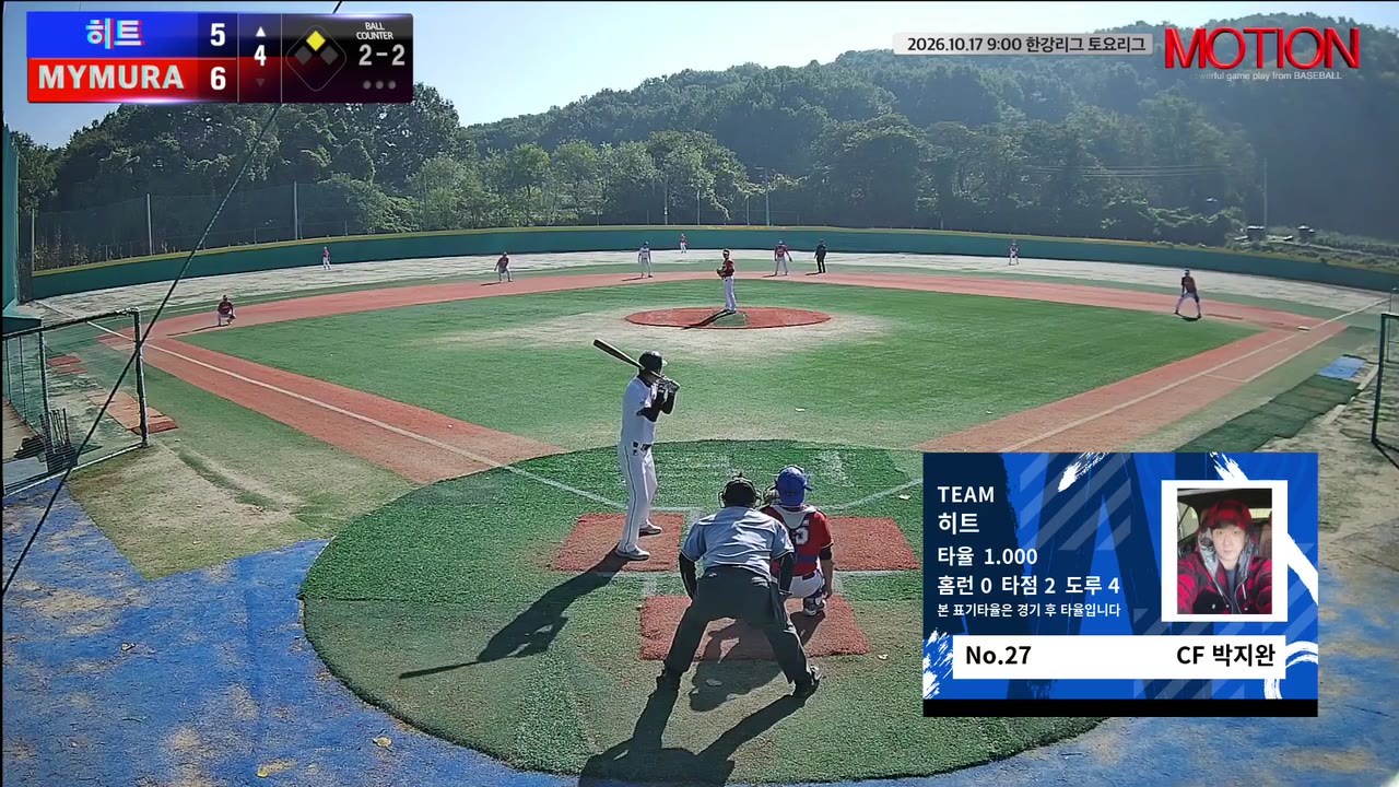 박지완(27번, 히트) 1루타 클립 | vs MYMURA | 10/17 (고촌 야구장)