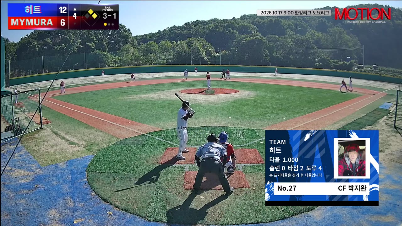 박지완(27번, 히트) 볼넷 클립 | vs MYMURA | 10/17 (고촌 야구장)