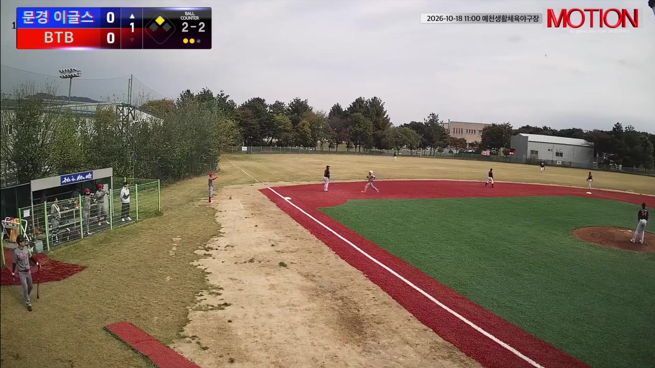 강태규(10번, 문경 이글스) 1루타 클립 | vs BTB | 10/18 (예천생활체육야구장)