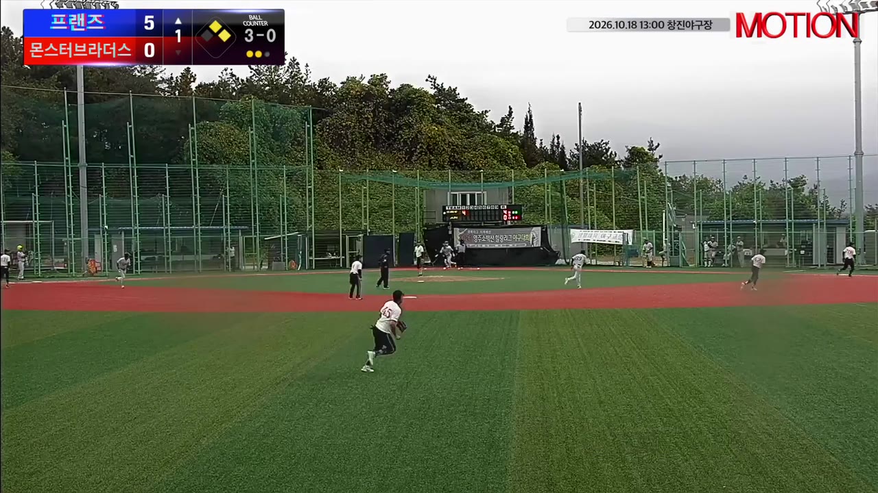 남종순(45번, 프랜즈) 1루타 클립 | vs 몬스터브라더스 | 10/18 (창진야구장)