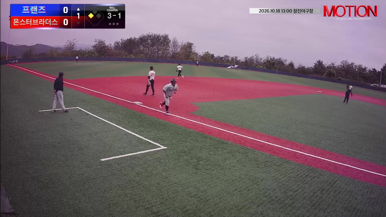 이상도(9번, 프랜즈) 2루타 클립 | vs 몬스터브라더스 | 10/18 (창진야구장)