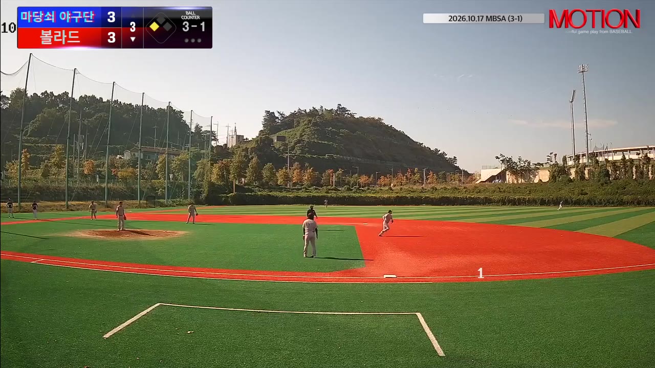 유영선(77번, 볼라드) 1루타 클립 | vs 마당쇠 야구단 | 10/17 (신축구장)